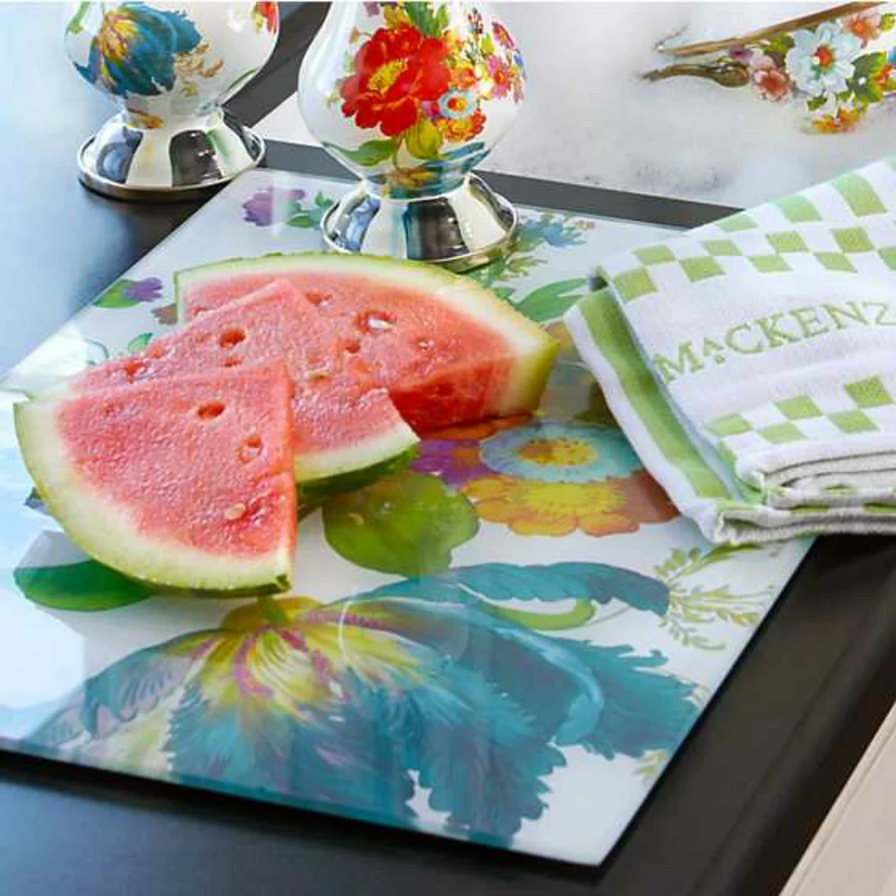 MACKENZIE-CHILDS FLOWER MARKET CUTTING BOARD LARGE